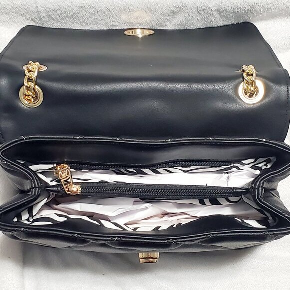 MATMAZEL "Amanda" Shoulder Bag- "M" Turnkey Lock- Medium- Black - Picture 8 of 14